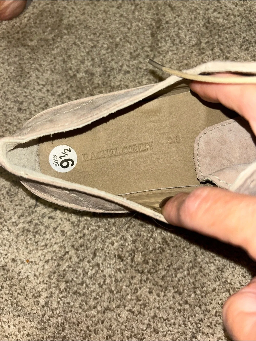 NEW Rachel Comey Beige Suede Espadrille Platform Lace-Up Shoes Sz 9.5